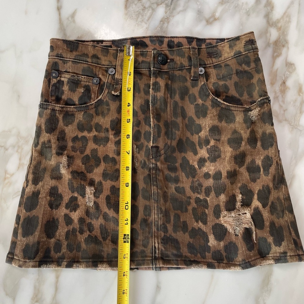 R13 High Rise Mini Skirt🐆😎 - Picture 7 of 14